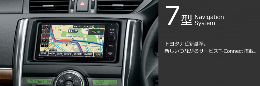 新型マークX 7型ナビ
