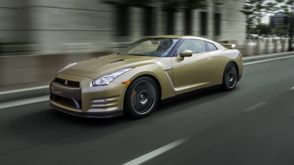 The 45th Anniversary Gold Edition, built off of the GT-R Premium model, commemorates the GT-R’s long heritage of world-class high performance. Featuring a special gold paint color, the limited edition model also includes a special gold-tone VIN plate located inside the engine compartment and a special commemorative plaque on the interior center console. The paint color itself is the same “Silica Brass” color that marked the 2001 Skyline GT-R M-Spec (R34 Type). Fewer than 30 of these special GT-Rs are slated for the United States market.